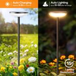 ELECLINK Solar Pathway Lights Outdoor, 6 Pack Tall Solar Garden Lights Outdoor W... - Image 4