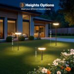 ELECLINK Solar Pathway Lights Outdoor, 6 Pack Tall Solar Garden Lights Outdoor W... - Image 6