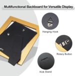 8x10 Picture Frame Gold, Stylish Beaded Edging, Solid Wood with Real Glass, Disp... - Image 6