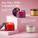 ADELEGOURDAIN Aromatherapy Scented Gift Set - 4 Soy Wax Candles & 2 Fragrance Sa... - Image 4