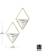 Umbra Trigg Hanging Planter Vase Wall Decor, Set of 2 Pots Containers for Succul... - Image 4