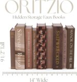 9 Faux Books with Hidden Storage (Earth), Vintage Books, Secret Storage, Bookshe... - Image 5