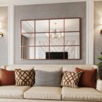 Suidia Wall Mirror, 30" x 48" Window Decorative Mirrors, Metal Framed Wall Decor... - Image 3