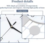 Dankeit Decorative Silent Quartz Wall Clock with Pendulum, Battery Operated, Lar... - Image 3