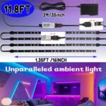 StoneBanks LED Strip Lights, 11.8FT (4x1.0FT Pre-Cut) RGB 5050 Color Changing Sm... - Image 3