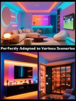 StoneBanks LED Strip Lights, 11.8FT (4x1.0FT Pre-Cut) RGB 5050 Color Changing Sm... - Image 4