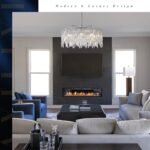 A AXILIXI Large Crystal Chandelier 30'' Chrome Modern Chandelier for Dining Room... - Image 3