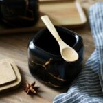 Dicunoy 3 Pack Ceramic Salt and Sugar Container, Condiment Jars with Lids and Sp... - Image 6