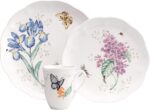 Lenox Dinnerware Set, Butterfly Meadow 18-Piece Set, Service For 6, White Porcel... - Image 4