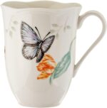 Lenox Dinnerware Set, Butterfly Meadow 18-Piece Set, Service For 6, White Porcel... - Image 9