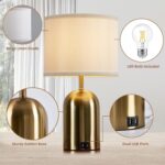 GyroVu Touch Control Table Lamps Set of 2, Gold Bedside Table Lamps for Bedroom ... - Image 4