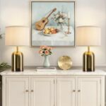 GyroVu Touch Control Table Lamps Set of 2, Gold Bedside Table Lamps for Bedroom ... - Image 6
