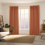 BGment Terracotta Linen Curtains for Living Room 84 Inch Length 2 Panels Set, Bu... - Image 3