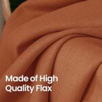 BGment Terracotta Linen Curtains for Living Room 84 Inch Length 2 Panels Set, Bu... - Image 5