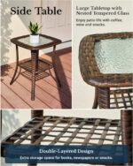 HILLGA Luxury Outdoor Swivel Rocker Patio Chairs of 2 with 6 Inch Thick Cushions... - Image 8