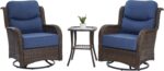 HILLGA Luxury Outdoor Swivel Rocker Patio Chairs of 2 with 6 Inch Thick Cushions... - Image 9