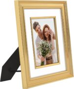 Americanflat 8x10 Picture Frame with Decorative Inner Mat Accent - Displays 5x7 ... - Image 7