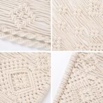 AMIAEDU Macrame Wall Hanging Shelf, Handmade Indoor Boho Pot Basket Hanger Holde... - Image 4
