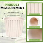 Ekirlin 7 Inch Indoor Plant Pot, Natural Resin Modern Planters, Graceful Curves ... - Image 6