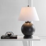 JONATHAN Y 26" Dark Gray Contemporary Resin Sphere LED Table Lamp for Living Roo... - Image 3
