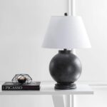 JONATHAN Y 26" Dark Gray Contemporary Resin Sphere LED Table Lamp for Living Roo... - Image 6