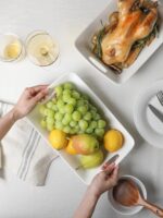 Kanwone Large Serving Bowls with Handles, White Serving Dishes For Entertaining,... - Image 6