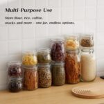 BJONKZ Glass Jars with Airtight Lids – Food Storage Containers with Preserving S... - Image 4