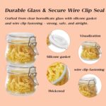 BJONKZ Glass Jars with Airtight Lids – Food Storage Containers with Preserving S... - Image 6