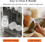 BJONKZ Glass Jars with Airtight Lids – Food Storage Containers with Preserving S... - Image 8