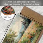 CounterArt Wildflower Field Boxed Set of 4 Premium Hardboard Placemats Decorativ... - Image 5