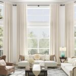 Linen Curtains 132 Inches Long for High Living Room Beige Extra Long Back Tab Cu... - Image 7