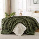 Ultra Soft Chunky Knit Throw Blanket 40x50 Hand Knitted Warm Chenille Throw Blan... - Image 3