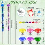 150 Pcs DIY Fairy Wand Garden Gnome Beads Stake Kits, 120 Color Large Hole Beads... - Image 6