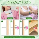 150 Pcs DIY Fairy Wand Garden Gnome Beads Stake Kits, 120 Color Large Hole Beads... - Image 9