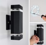 LMP 2 Pack LED Square Up and Down Lights Outdoor Wall Light，Body in Aluminum Wat... - Image 6