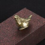 Brass Golden Bird Figurines Small Birds Statues Vintage Brass Bird Statue Retro ... - Image 6