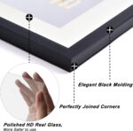 Yaetm 11x14 Double Floating Mat Picture Frame Set of 4, Display Picture 8x10 wit... - Image 5