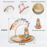 ZenBless 7 Chakra Healing Crystal Tree Ceramic Mother Earth Decor Mother Earth S... - Image 4