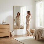 55"x30" Gold Landscape Bathroom Mirror for Double Vanity, Shatterproof Tempered ... - Image 4