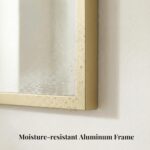 55"x30" Gold Landscape Bathroom Mirror for Double Vanity, Shatterproof Tempered ... - Image 5