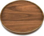 10" Acacia Wood Lazy Susan Organizer Kitchen Turntable for Cabinet Pantry Table ... - Image 3