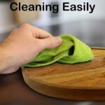 10" Acacia Wood Lazy Susan Organizer Kitchen Turntable for Cabinet Pantry Table ... - Image 5