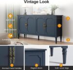 RoyalCraft 59" Buffet Cabinet with Storage, Vintage Sideboard with Adjustable Sh... - Image 6