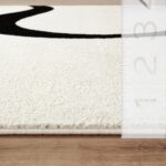 Abani Abstract Beige/Black Area Rug - 6'x9' - Modern Curved Line Design - Deco C... - Image 10
