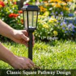 Solar Pathway Lights Outdoor 10 Pack, LED Solar Garden Lights Auto On/Off Waterp... - Image 5