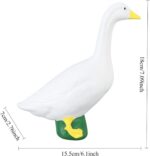 LICAEVEY Goose Statue, Big Resin Large White Goose Garden Lawn Yard Sculpture, E... - Image 8