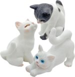 Dollhouse Cats w/ 1/12 Scale Accessories Mini Furniture Model Wooden Miniature - Image 3