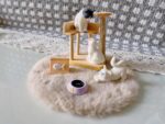Dollhouse Cats w/ 1/12 Scale Accessories Mini Furniture Model Wooden Miniature - Image 4