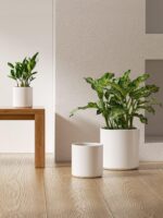 LE TAUCI Ceramic Pots for Plants, 10/8/6 Inch Indoor Planters with Draiange Hole... - Image 3