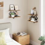 ELYKEN Floating Shelves for Wall, Set of 2 Hanging Shelves, 2-Tier Wall Mounted ... - Image 8